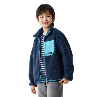 巴拉巴拉童装男童外套儿童棉服女童棉袄羊羔绒抗静电亲子装保暖潮