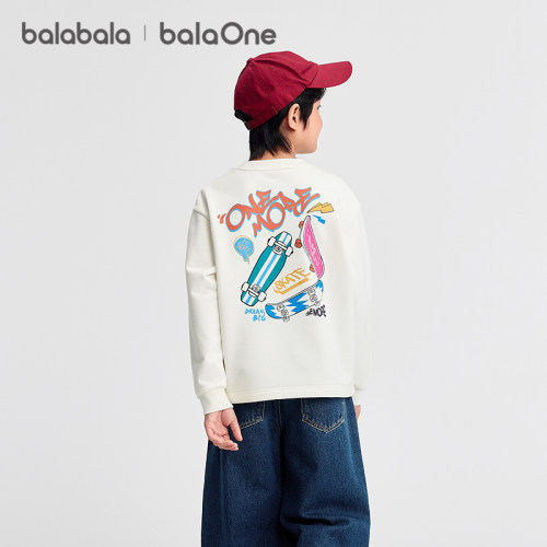 巴拉巴拉balaone卫衣男印花上衣