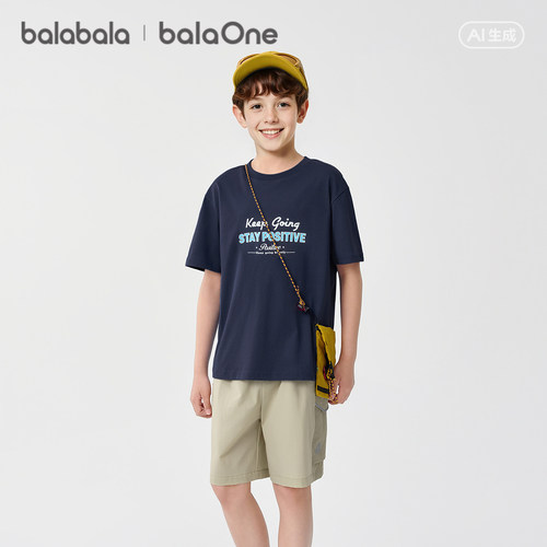 巴拉巴拉balaOne短袖t恤亲肤舒适