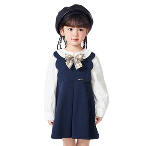 巴拉巴拉童装女童套装春装儿童洋气学院风两件套背带裙子休闲小童