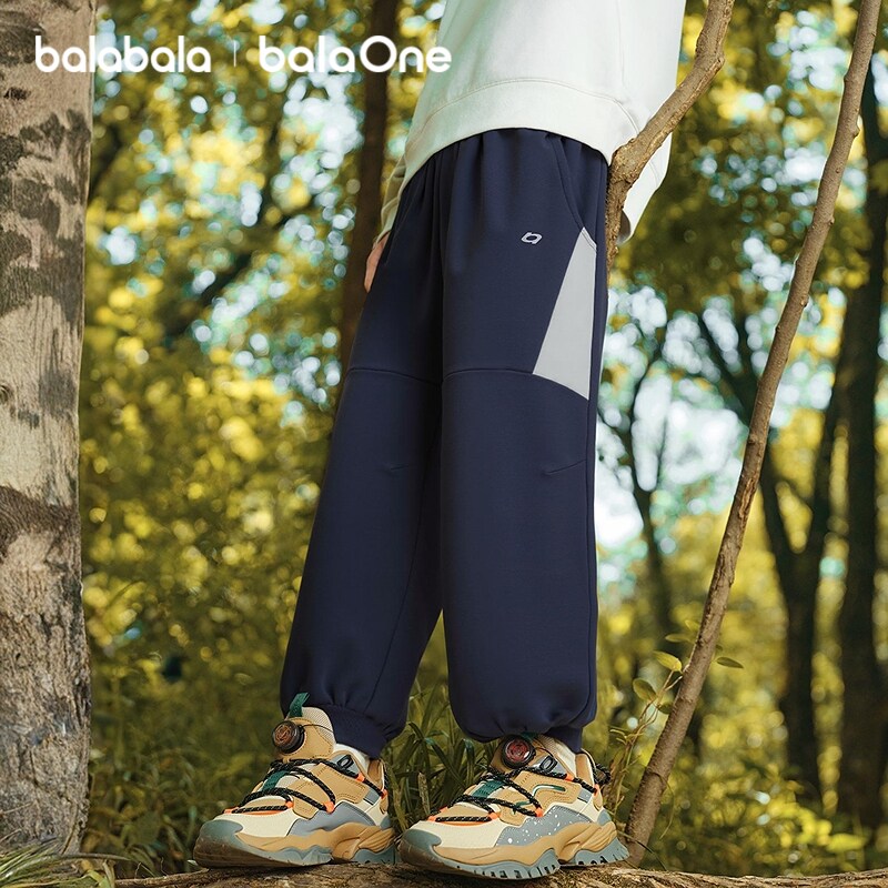 【balaOne】巴拉巴拉童装儿童裤子男童长裤宝宝2026新秋季速干裤