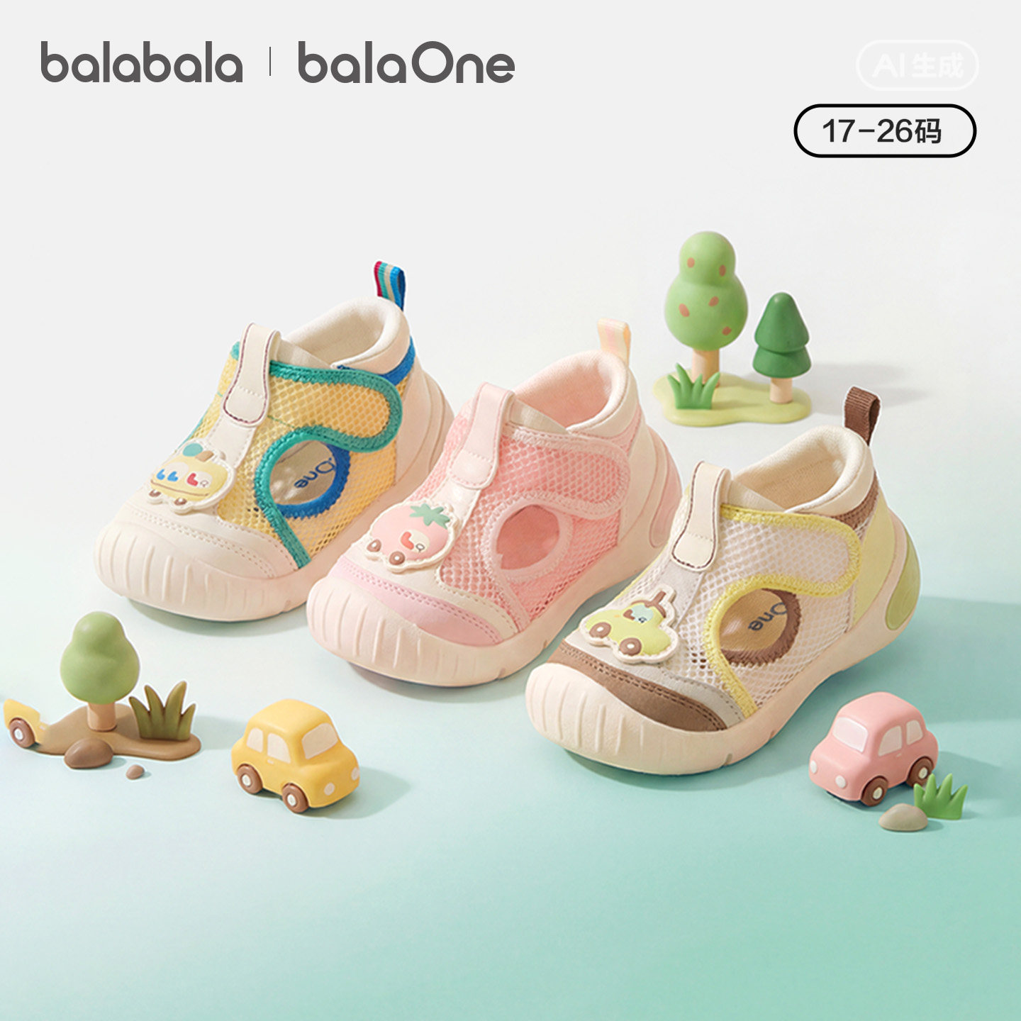 巴拉巴拉童鞋儿童学步鞋婴儿鞋子男女童宝宝鞋防滑秋冬运动鞋透气