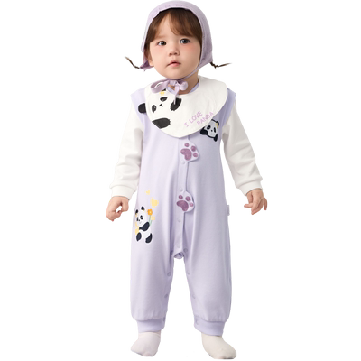 巴拉巴拉婴儿连体衣外出春秋装萌
