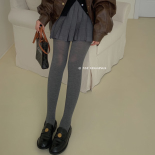 NSY301瘦腿薄棉竖条美腿袜秋冬季薄款提臀加绒连裤袜外穿打底裤女