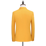 主推主推男士西礼服主持两件套双排扣纯8色支架外贸跨境7110-p145，男装西服套装，星座103C（原1616-1）