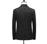 常年供货男修身结婚休闲西服三件套礼服外套支架黑色A86600*P285，男装西服套装，星座103C（原1616-1）