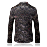 外贸大码春秋男花西装新时尚修身版结婚礼服套装两件88110*P295，男装西服套装，星座103C（原1616-1）