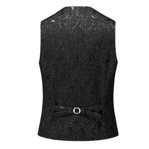 常年供货男修身时尚休闲西服三件套礼服外套平铺黑色A86600*P285图片
