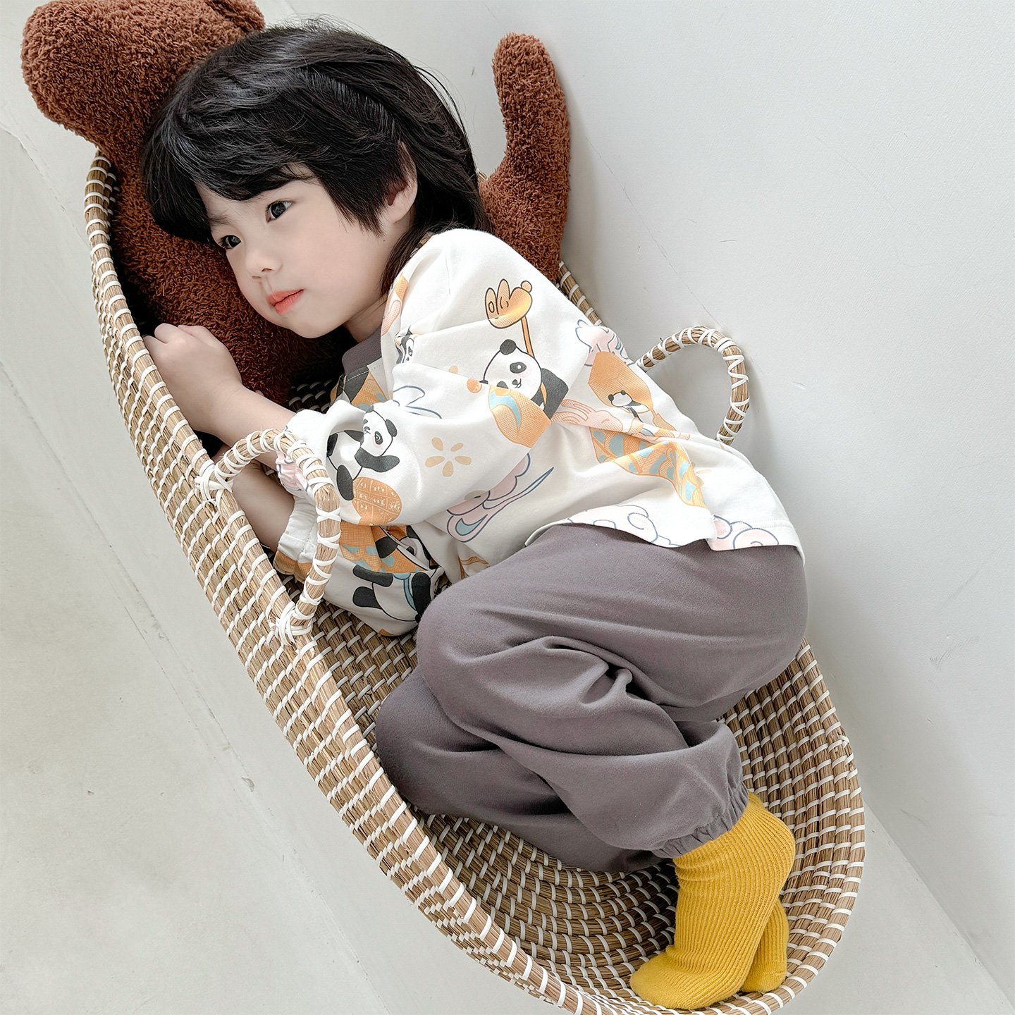 春秋季纯棉儿童家居服