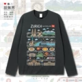 Long-Staple Cotton Long-Sleeved Dark Gray a