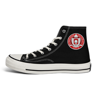 美国名校俄亥俄州立大学班服高帮帆布鞋男女板鞋透气学生设 无界