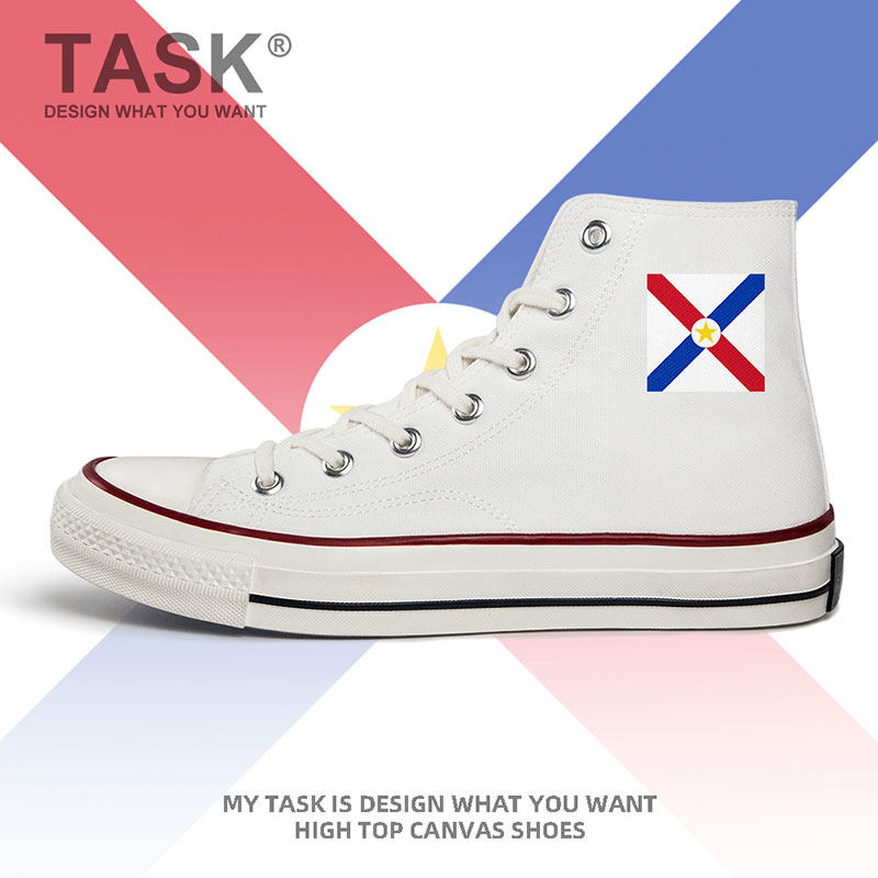 巴拉圭paraguay海军高帮帆布鞋男女军迷板鞋特种兵部队潮设 无界