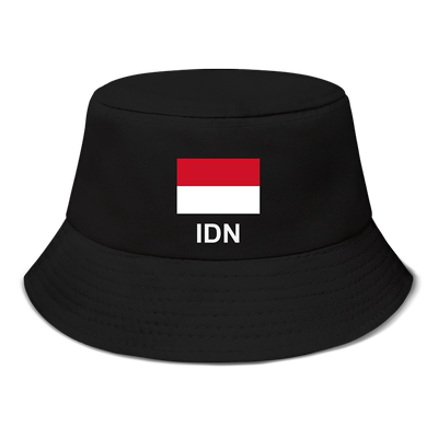 印度尼西亚Indonesia印尼国家帽子遮阳帽渔夫帽男女防晒帽设 无界