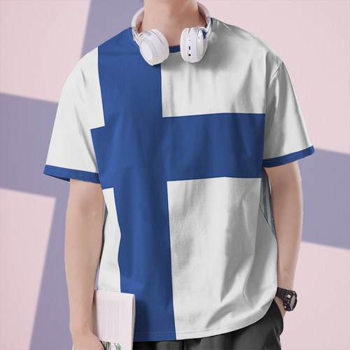 芬兰Finland爱尔兰葡萄牙国家T恤