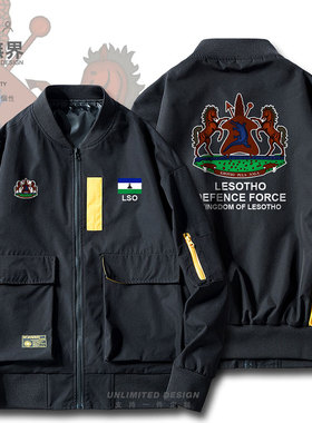 莱索托陆军加厚夹克开衫Lesotho陆军加厚夹克男女秋外套潮设 无界