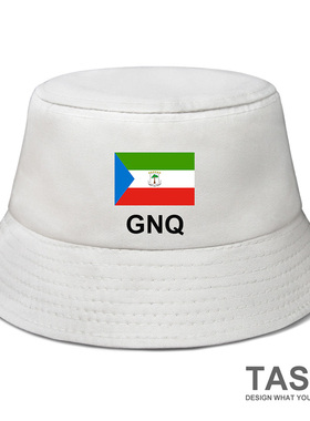 赤道几内亚Guinea Ecuatorial国家帽子渔夫帽男女遮阳帽夏设 无界