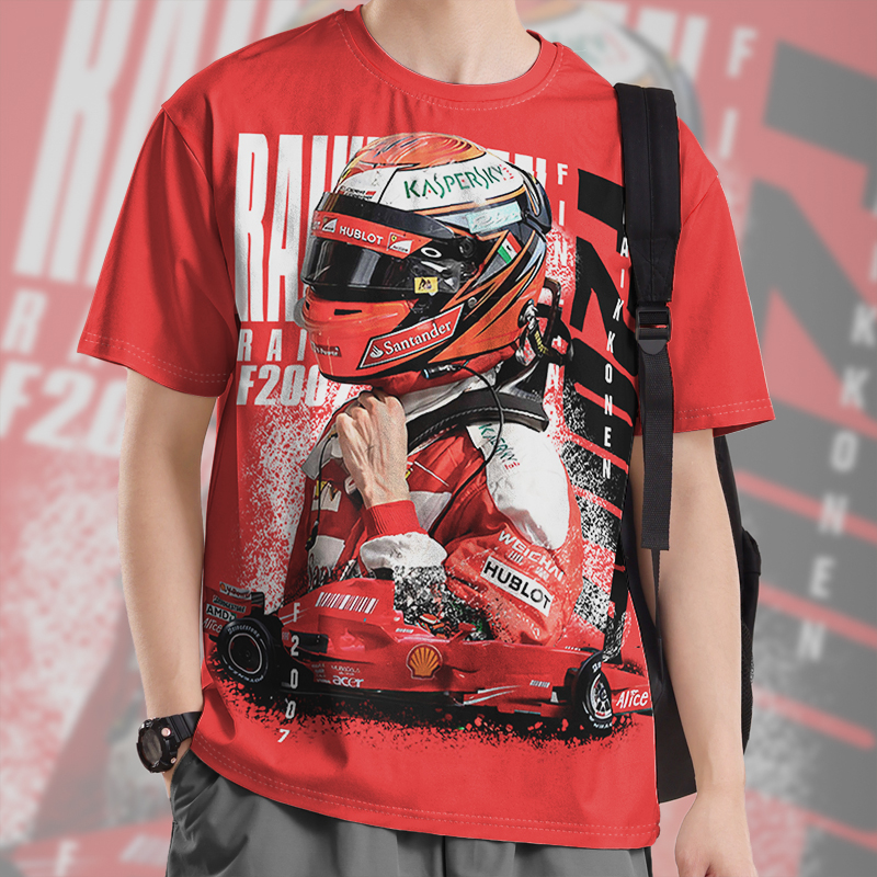 F1方程式赛车F2007莱科宁芬兰T恤