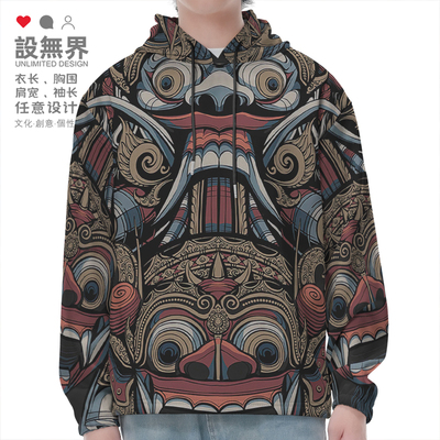 印度巴厘神话精灵之王巴连帽卫衣