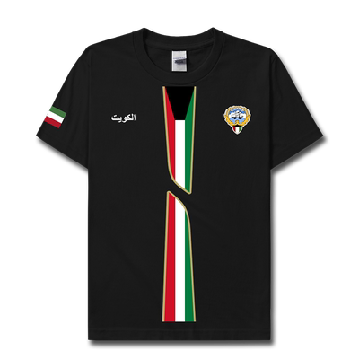 科威特Kuwait国家徽章宽短袖T恤