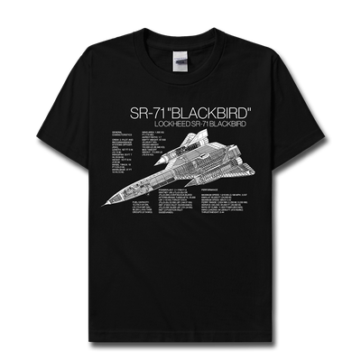 美国SR71Blackbird黑鸟短袖T恤