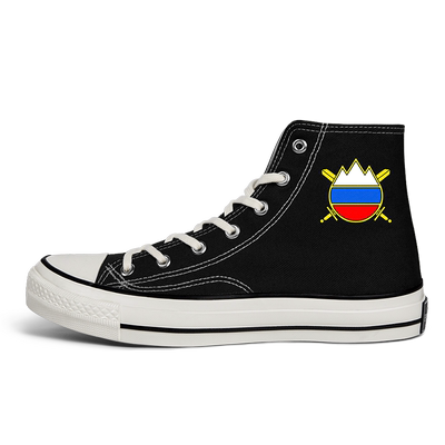 斯洛文尼亚系带高帮帆布鞋