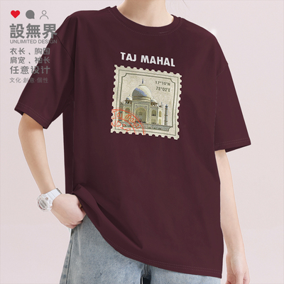 印度India泰姬陵旅游胜地短袖T恤
