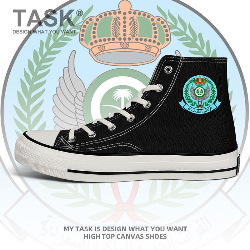 沙特阿拉伯saudiarabia空军高帮帆布鞋男女硫化鞋国家夏潮设 无界