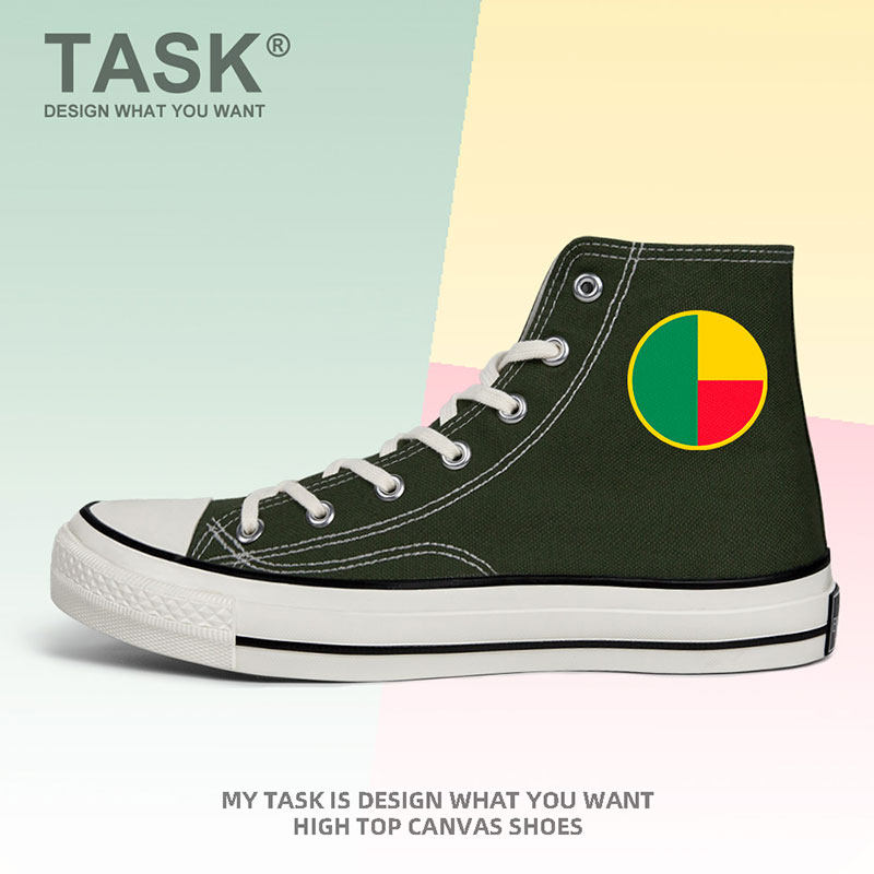 贝宁benin空军高帮帆布鞋男女板鞋夏保卫部队透气新款鞋子设 无界