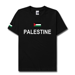 巴勒斯坦Palestine国家足球纯棉短袖T恤男女上衣夏季衣服设 无界
