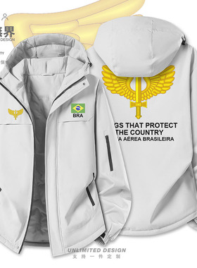 巴西空军Brazil加厚棉服男女军迷学生个性潮印花棉袄外套设 无界