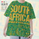 Africa大码 速干T恤男装 女装 国家南非South 多语言文字创意设 无界