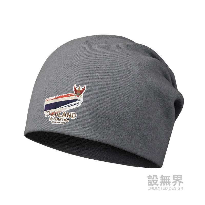 泰国曼谷国旗标志薄款棉帽男女帽子秋冬围脖潮包头帽0010设 无界