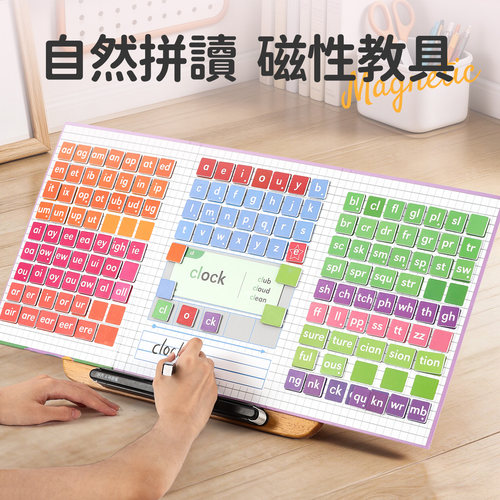 英语自然拼读phonics英文拼音单字单词字母组合小学幼儿磁力教具