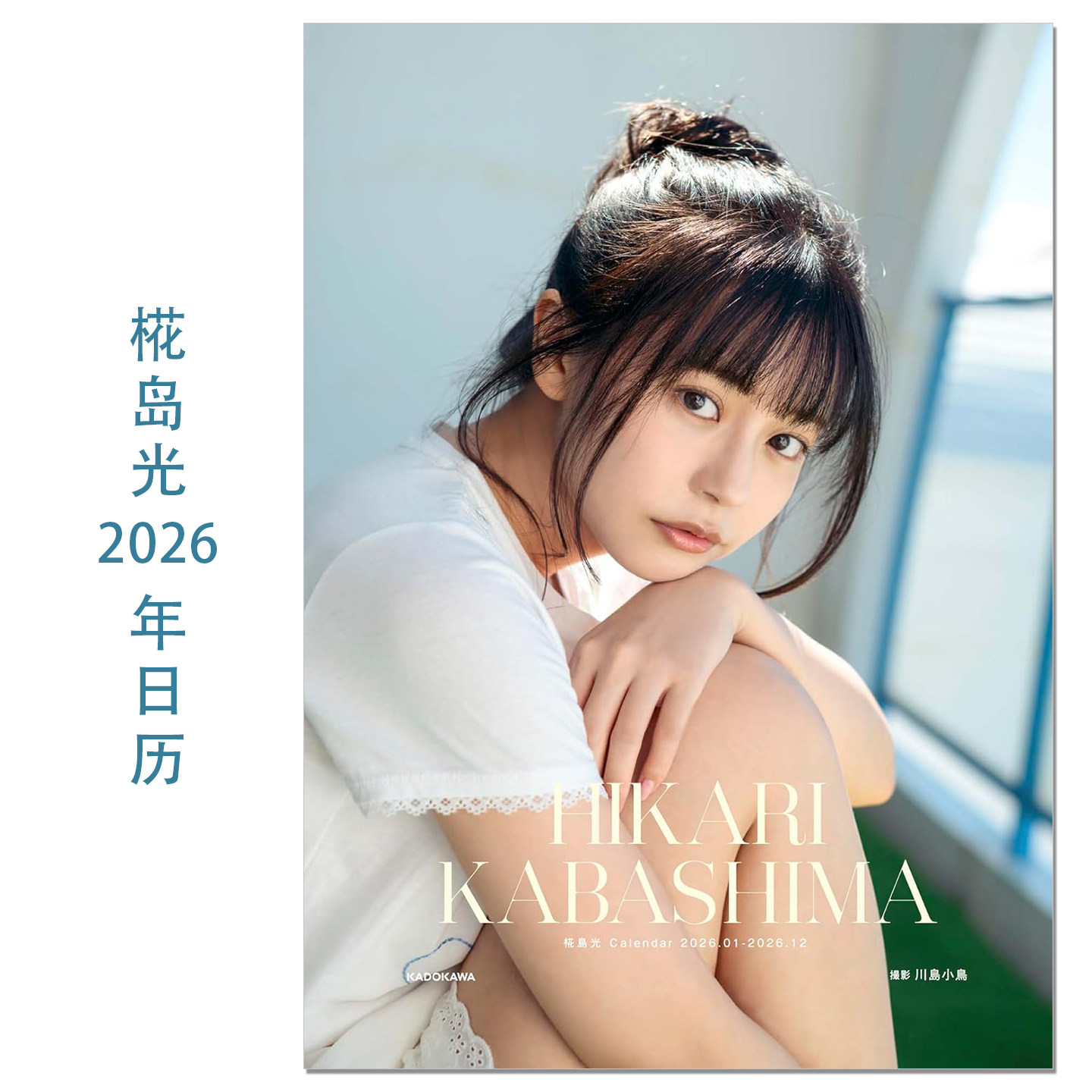 【现货】演员椛岛光2026年日历 椛島光 Calendar 2026.01-2026.12 Kabashima Hikari 川岛小鸟摄影 赐宏原版