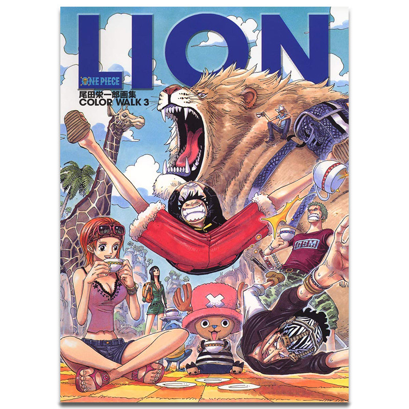 航海王 海贼王 ONEPIECEイラスト集 COLORWALK 3 LION 漫画 进口原版书籍