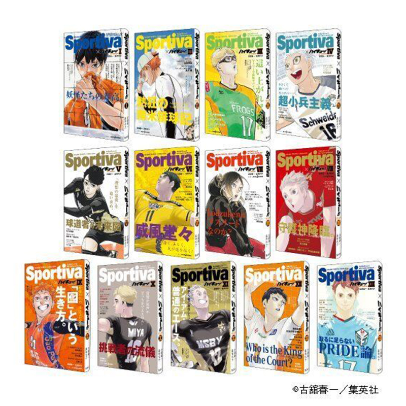 【预售】排球少年小说合作杂志风封面第1-13卷ハイキュー!!ショーセツバン!!『Sportiva』进口原版古舘春一(著)