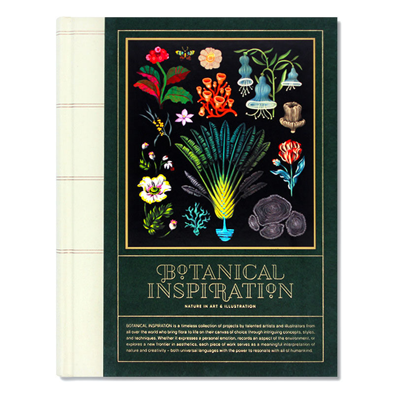 现货原版 Botanical Inspiration植物灵感自然插画艺术视觉概念表述植物群植物生命力体现艺术植物插图绘画-封面