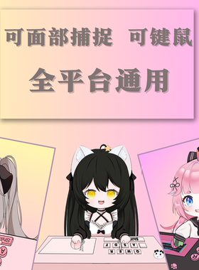 Bongocat面捕软件vup定制虚拟主播定制live 2d定制游戏不露脸主播