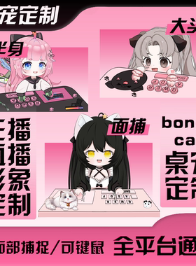 Bongocat面捕桌宠vup虚拟主播形象皮套live 2d定制游戏不露脸主播