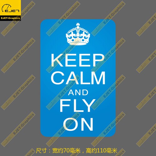 保持冷静个性防水新款贴纸行李箱贴车贴笔记本贴a