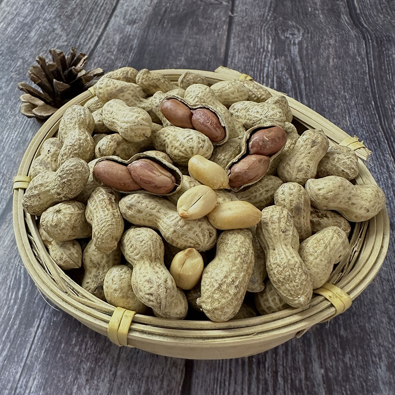 宁福农湿炒花生宁化湿籽带壳铁锅柴火原味坚果炒货零食休闲袋装