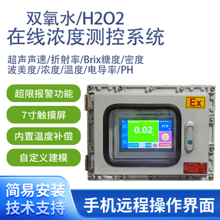 双氧水在线浓度计H2O2酒精度乙醇甲醇助焊剂浓度测试仪在线折光仪
