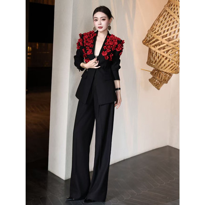 设计感时尚气质两件套花瓣新款