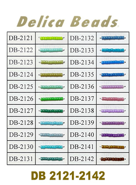 DB套装78:不透明系列4耐久~MIYUKI御幸1.6mm日本古董珠2121-2142