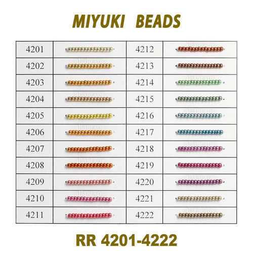 MIYUKI电镀金属圆珠散珠套装