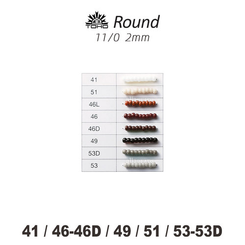 TOHO不透明圆珠散珠套装