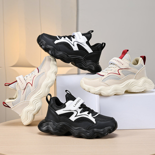 亿琦鞋业童鞋男女儿童青年鞋革面二色儿童运动鞋男童鞋休闲鞋