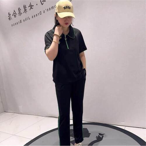 2026夏季加肥加大芮娜依莲1972套装加大码女装宽松显瘦两件套装