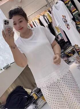 芮娜依莲2026夏装潮T恤5145短袖衫加肥加大码女装宽松显瘦气质衫