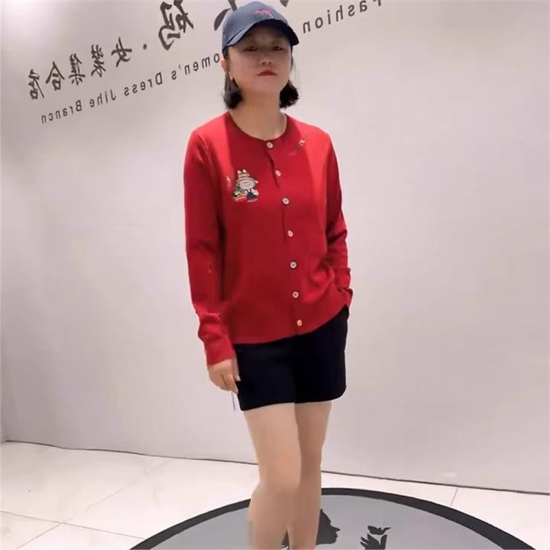 女权贵族2025年货春款针织衫开衫气质衫加肥加大胖mm上衣打底1121